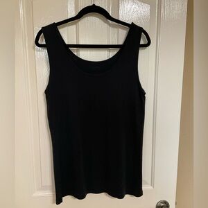 Caslon Black Fitted Sleeveless Tank Top